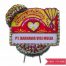 Bunga Papan Happy Wedding